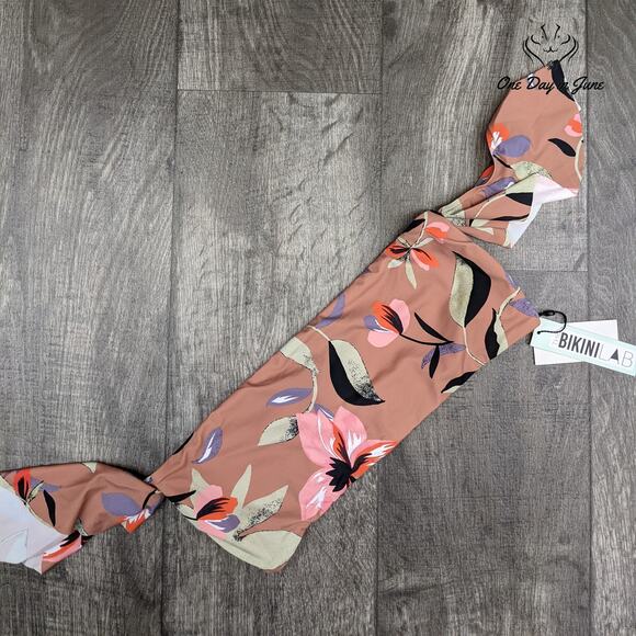 Bikini Lab Ruffle Bandeau Bikini Top Swimsuit Size XXL - Picture 3 of 4